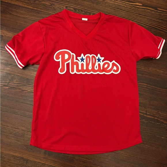 Phillies Chevy Other - PHILADELPHIA PHILLIES JOHN KRUK #29 1990S RED BP PULLOVER JERSEY SGA 2018 SZ XL